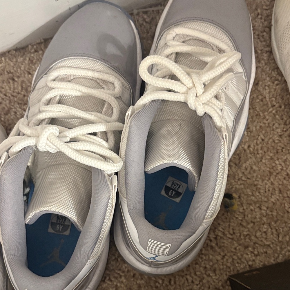 Jordan Women's Sneakers in Gray and White